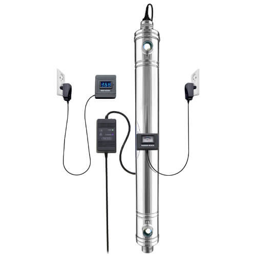 Ultraviolet water Sterilizer Model WS25DE with optional indicators