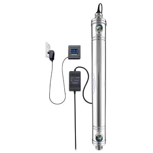 Ultraviolet water Sterilizer Model WS55DLE with optional indicators